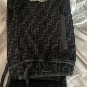 Fendi FF Velvet Sweatpants